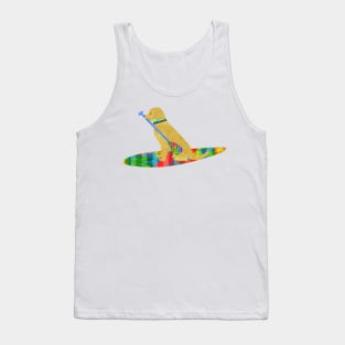 Stand Up Paddle Board Preppy Yellow Lab Tank Top